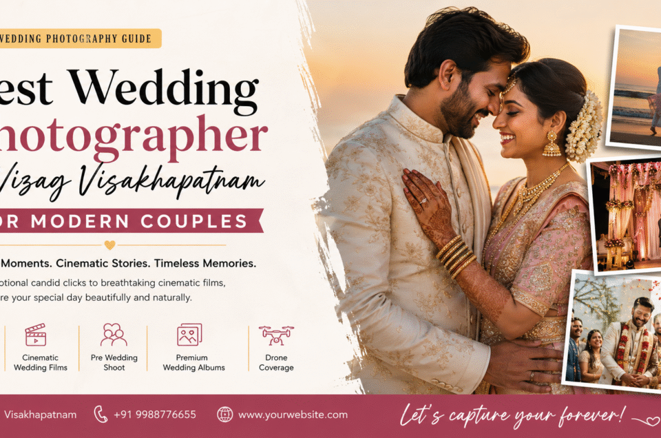 Best Wedding Photographer in Vizag Visakhapatnam for Modern Couples: How to Choose the Right One
