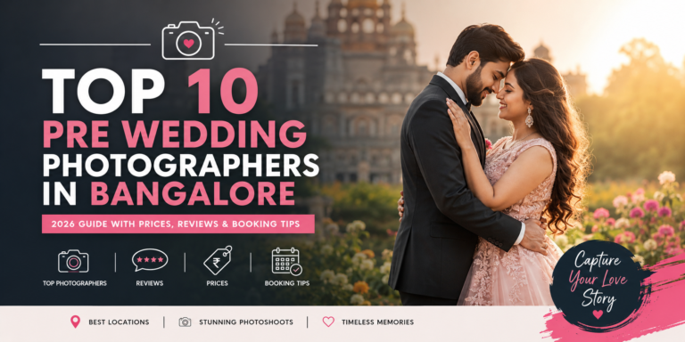 Top Pre Wedding Photographers in Bangalore
