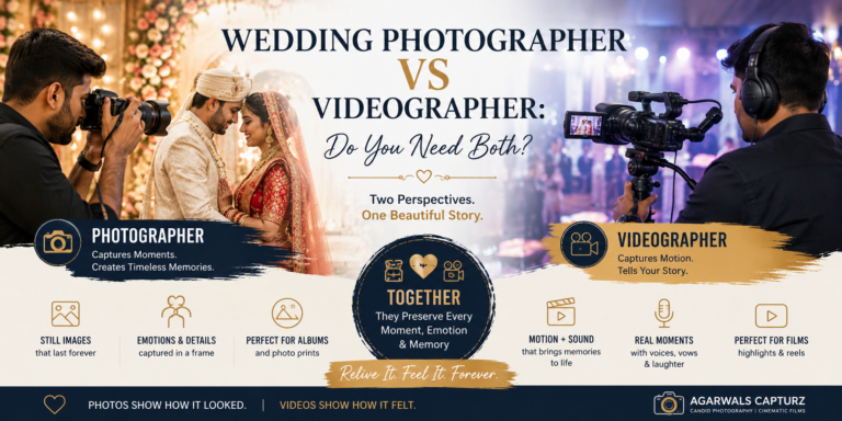 wedding photographer vs videographer