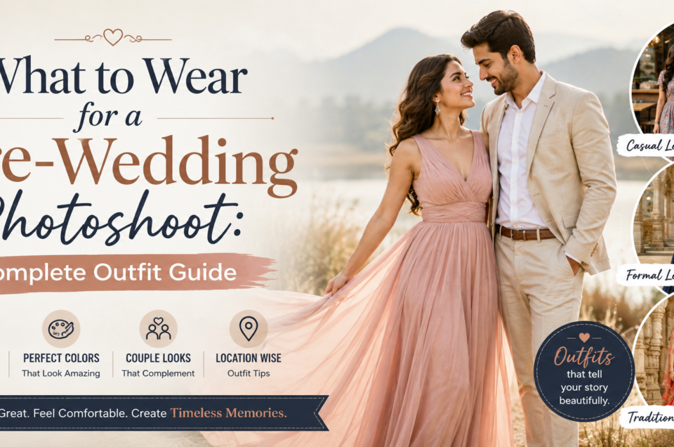 what to wear for a pre-wedding photoshoot